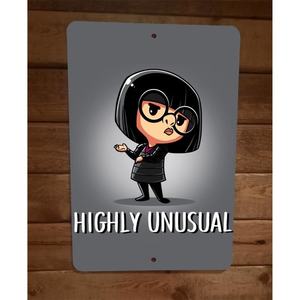 Highly Unusual Edna Mode Incredibles Disney 8x12 Metal Wall‎ Sign